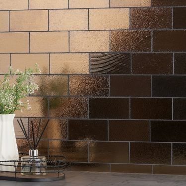 Search results for 'metallics' Bronze Color Palette, Lava Art, Bronze Tiles, Decorative Tile Backsplash, Industrial Tile, Unique Kitchen Backsplash, Diy Kitchen Backsplash, Backsplash Wall, Stone Mosaic Tile