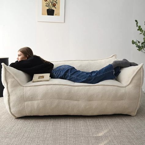 Boring Boucle Bean Bag Sofa,khaki Upholstered Double Bean Bag Chair,bean Bag Couch For Adults And Kids-the Pop Home : Target Cheap Comfy Chairs, Reading Nook Chair, Bean Bag Ottoman, Large Bean Bag Chairs, Bean Bag Couch, Large Bean Bags, Bean Bag Chairs, Accent Chair Set, Bean Bag Sofa