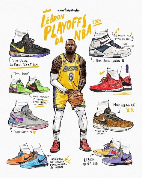 Nba Drawings, Lebron James Art, Basketball Artwork, Basketball Drawings, Nba Artwork, Sneakers Sketch, Basket Nba, Shoe Poster, Nike Art