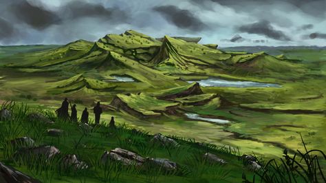 Forgotten Plains by LongJh.deviantart.com on @DeviantArt Plains Landscape, Fantasy Story Ideas, Location Inspiration, Landscape Concept, Fantasy Setting, Fantasy Places, Landscape Scenery, Fantasy Art Landscapes, Fantasy Concept Art