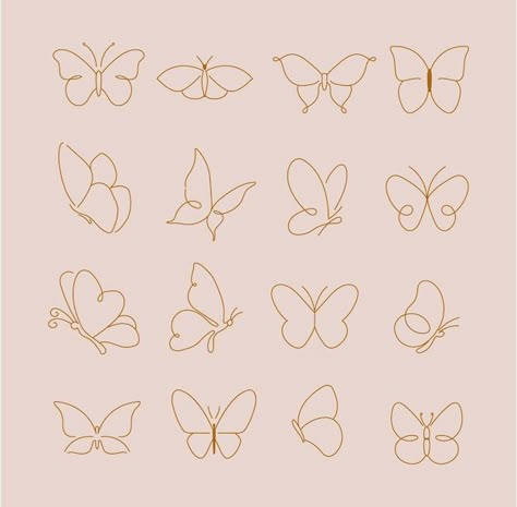 Vector set of line art butterfly illustr... | Premium Vector #Freepik #vector #symbol #butterfly-tattoo #signs-symbols #butterfly-drawing Line Art Butterfly, Plastic Bottle Design, Photography Business Branding, Symbol Drawing, Doodle Quotes, Circle Tattoos, Boho Art Drawings, Butterfly Logo, Art Butterfly