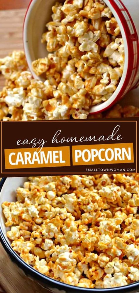 This easy Caramel Popcorn is a must-try on back to school season! Kids will love this recipe that combines microwaved popcorn with homemade caramel and almond slivers. Once you taste this family-friendly snack, you will never buy that boxed stuff again! Save this pin! Homemade Caramel Popcorn, Caramel Popcorn Recipe, Fresh Popcorn, Popcorn Recipes Caramel, Salted Caramels, Salted Caramel Popcorn, Popcorn Treats, Popcorn Recipe, Muddy Buddies