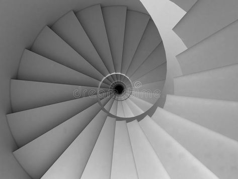 Spiral Stairs Illustration, Spiral Staircase Top View, Spiral Staircase Illustration, Staircase Illustration, Staircase Spiral, How To Draw Stairs, Art Of The Title, Circular Stairs, Circle Canvas