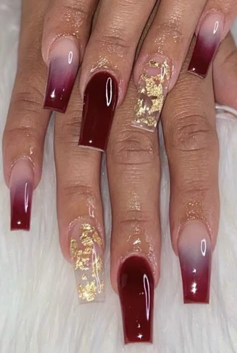 Burgundy Nails Valentines Day, Acrylic Nails Quince, Burgundy French Tip, Burgundy And Gold Nails, Nails Quince, Crazy Acrylic Nails, Wedding Toe Nails, Wedding Guest Nails, Drippy Nails