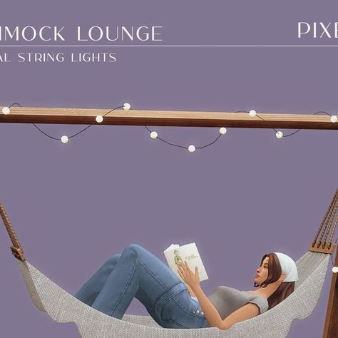 Pixel Vibes on Instagram: "The Hammock Lounge - patreon.com/pixelvibes #sims4 #thesims4 #simstagram #pixelvibes #hammock #ts4 #ts4cc #ts4ccfinds #sims4ccfinds#s4cc #sims #maxismatch #maxismatchcc" Sims 4 Cc Hammock, Sims 4 Hammock, Hammock Bed, Hanging Hammock, Ts4 Cc, Sims House, Sims 4 Cc Finds, The Sims4, Maxis Match