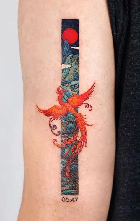 Aaa Tattoo, Tato Phoenix, Japanese Phoenix Tattoo, Tattoo Homme, Small Phoenix Tattoos, Phoenix Bird Tattoos, Tattoo Japanese Style, Phoenix Tattoos, Mythological Creature