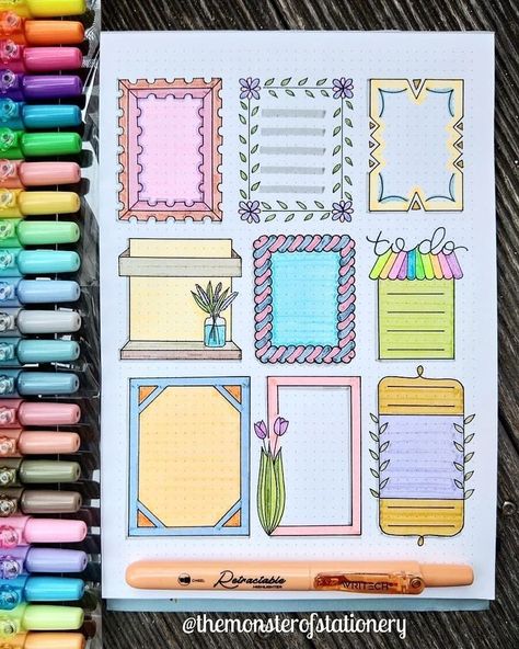 Borders Bullet Journal, Chart Paper, Easy Art For Kids, Note Doodles, Bond Paper Design, Bullet Journal Paper, Diy Journal Books, Bullet Journal Mood, Bullet Journal Diy