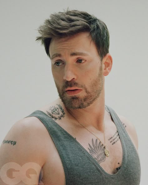 Chris Evans Is Having Second Thoughts | GQ Christopher Evans, Christopher Robert Evans, Robert Evans, Chris Evans Captain America, Gq Magazine, Downey Junior, Male Actors, Scott Pilgrim, Robert Downey