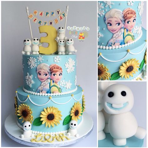 Frozen fever cake [instagram: @sophiesweetshop and sophiesweetshop.com in carson, california] Frozen Fever Birthday Cake, Frozen Fever Cake, Frozen 3rd Birthday, Summer Birthday Cake, Frozen Fever Birthday, Frozen Fever Party, Frozen Birthday Party Cake, Frozen Themed Birthday Cake, Pastel Frozen