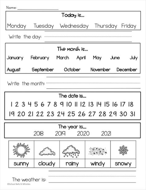 Morning Starters Worksheets, Daily Worksheets Morning Work, Morning Worksheets First Grade, 1st Day Of Homeschool Activities, Grade 1 Morning Work, Morning Meeting Calendar, Morning Menu First Grade, Morning Menu 1st Grade, Morning Binders First Grade