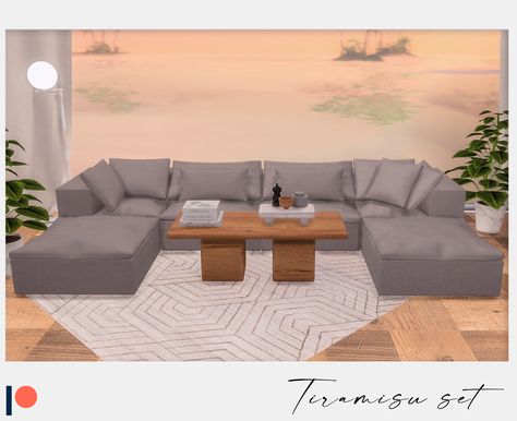 Tiramisu set🌺 | Winner9 on Patreon Furniture Cc Sims 4 Living Room, Sims 4 Cc Sectional Sofa, Sims 4 Farmhouse Decor Cc, Sectional Sims 4 Cc, Sims 4 Cc Modern Couch, Sims 4 Cc Corner Sofa, Sims 4 Modular Sofa Cc, Sims 4 Cc Couch Sofas Patreon, Sims 4 Cc Sectional Couch