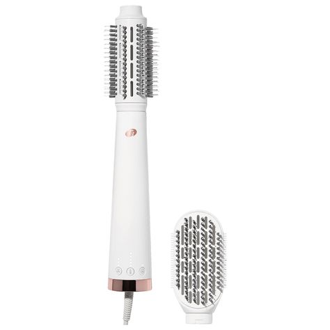 AireBrush Duo Interchangeable Hot Air Blow Dry Brush - T3 | Sephora Blow Dry Brush, Low Maintenance Haircut, Hair Concerns, Bouncy Hair, Sephora Beauty, Dry Brush, Exfoliate Face, Coily Hair, Frizz Free