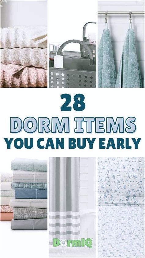 Get a head start on your college move-in checklist with these must-have dorm essentials. From bedding to storage solutions, make sure you're prepared for college dorm life with early gift ideas to ease your transition. Perfect for students getting ready for college! College Moving Tips, College Room Essentials, Boy Dorm Room, College Freshman Dorm, College Dorm List, Unique Dorm Room, Dorm Room Supplies, Dorm Room Setup, Dorm Room Bed