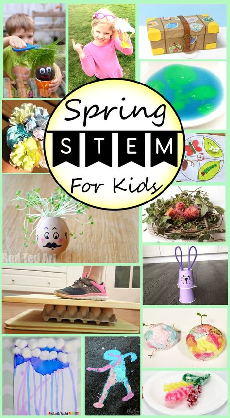 Kids of all ages will love this collection of 35 Spring STEM Activities for kids. From Earth Day slime and standing on eggs to recycled seed balls and rainy day art, this spring will be filled with fun and learning! Summer Stem Activities For Kids, Plants Science Experiments, Steam Activities Elementary, Spring Stem Activities, Summer Stem Activities, Math Stem Activities, Stem Activity For Kids, Spring Stem, Stem Activities For Kids