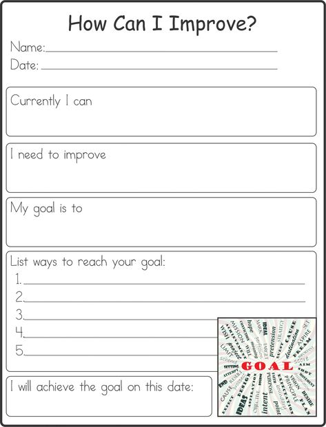 Self Esteem Worksheet for Adults Self Improvement to Help Achieve Goals Your therapy source Goal Sheet, Self Esteem Worksheets, Leader In Me, School Social Work, Counseling Activities, Counseling Resources, Therapy Worksheets, School Counselor, School Counseling