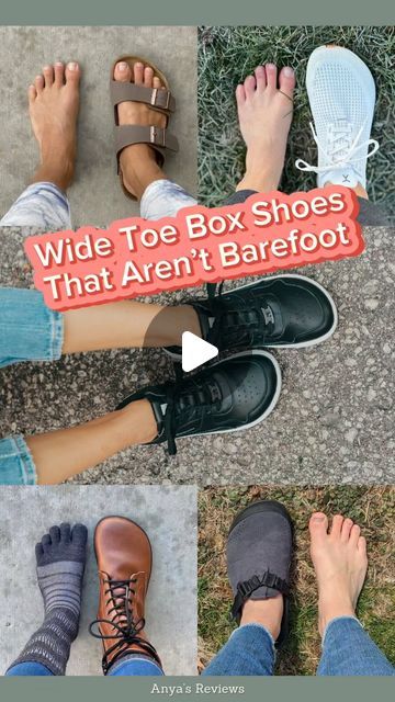 Anya 👑Barefoot Shoe Queen👑 on Instagram: "Shoes are polarizing, and everyone wants to tell you what to wear! I am here to tell you that there are many ways to start improving your foot health and you don’t have to be a barefoot purist to start getting the benefits of wide toe box shoes.  I have just published a guide to the best anatomically shaped shoes that are not barefoot shoes, for people who can’t or don’t want to wear barefoot shoes right now. It’s at the link in my bio and at AnyasReviews.com!   This one is for you and for anyone in your life who is reluctant to try barefoot shoes for whatever reason.  Feet change, and life will carry you through many stages of ability. It’s ok to modify your approach to shoes depending on your current situation. But let’s not forget that it’s th Wide Toe Box Shoes Women, Wide Toe Box Shoes, Wide Feet Shoes, Best Barefoot Shoes, Womens Wide Shoes, Instagram Shoes, Adventure Sandals, Ellie Shoes, Minimalist Shoes