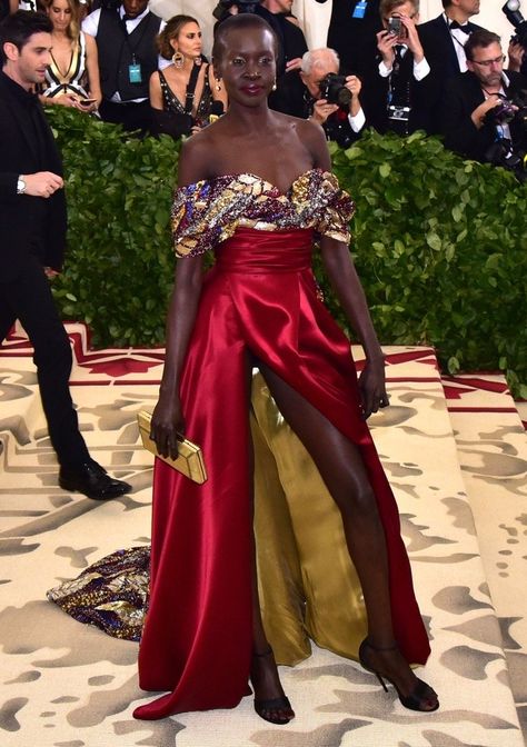 Alek Wek, Met Gala Dresses, Fashion Highlights, Gala Dress, Heavenly Bodies, Met Ball, Met Gala Red Carpet, Joan Of Arc, Money Talks