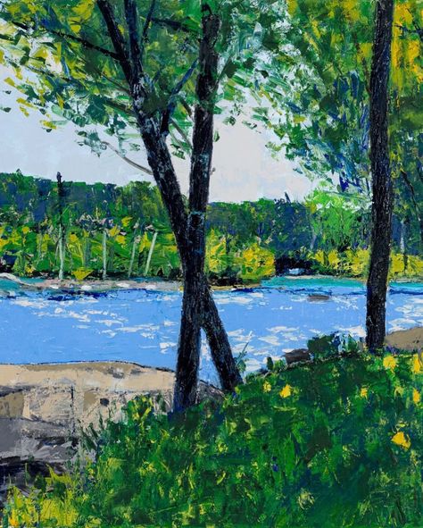 A pair of smaller works from Mac Ball’s JAMES RIVER SUITE evoke the nostalgia of a river that belongs to everyone; a place to gather and be with one another. Visit us to see in person or DM with interest. ARTWORK: @ball.mac ‘X Marks the Spot’ Oil on canvas 18 x 24 inches ‘Canoeing The James’ Oil on canvas 16 x 20 inches #art #artgallery #bondmillengallery #contemporatyart #artforthehome #corporateart #artcollector #oilpainting #landscape #river #riverscape #canoeing #fishing #james... X Marks The Spot, James River, Corporate Art, Small Words, The James, Vision Boards, Canoeing, The Spot, Art Collector