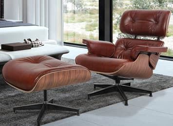 Comfortable Lounge Chair, 2 Armchairs Living Rooms, Eames Lounge Chair Living Room Interiors, Eames Lounge Chair Reading Nook, Eames Lounge Chair Living Room, Eames Lounge Chair Living Room Overstock, Eames Recliner, Lounge Chair Eames, Comfy Bedroom Chair