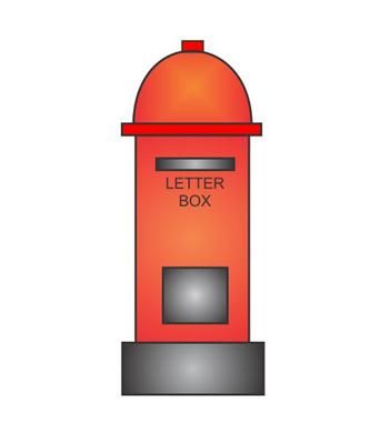 How to draw a letter box in some easy steps Letter Box Drawing, Pencil Box Drawing, Box Drawing Easy, Post Box Drawing, Post Box Craft, Letter Box Design, Dove Drawing, Box Drawing, Basic Geometric Shapes