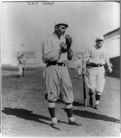 Hall of Fame OF Zack Wheat posted (14) .300 seasons, (3) 200+ hit seasons, and won the '18 batting title (.335) Third Strike, Rogers Hornsby, Good Nicknames, Baseball Stuff, Baseball Photos, Cardinals Baseball, Ny Giants, Best Sport, Sf Giants