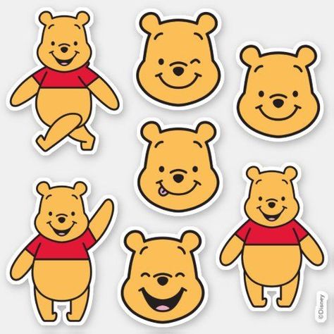 Baby Pooh And Pals Sticker 87F Pooh Crafts, Pooh Bebe, Moldes Para Baby Shower, Winnie The Pooh Drawing, Pooh Birthday, Winnie The Pooh Pictures, Winnie The Pooh Birthday, Cute Winnie The Pooh, Pooh Baby