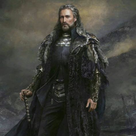 Lord Corlys Velaryon, The Sea Snake - by Eve Ventrue Eve Ventrue, Corlys Velaryon, Sea Snake, Targaryen Art, Asoiaf Art, Ice And Fire, Human Male, House Of Dragons, Fantasy Warrior