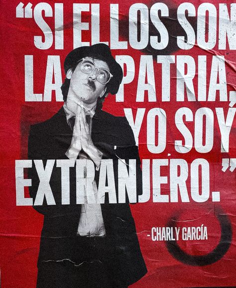 Yo formé parte de un ejercito loco tenía 20 años y el pelo muy corto pero mi amigo hubo una confusión porque para ellos el loco era yo Charly Garcia Aesthetic, Say No More Charly Garcia, Charly Garcia Poster, Where Did You Sleep Last Night, Poster Rock, Rock Argentino, Rock Nacional, Soda Stereo, Rock Punk