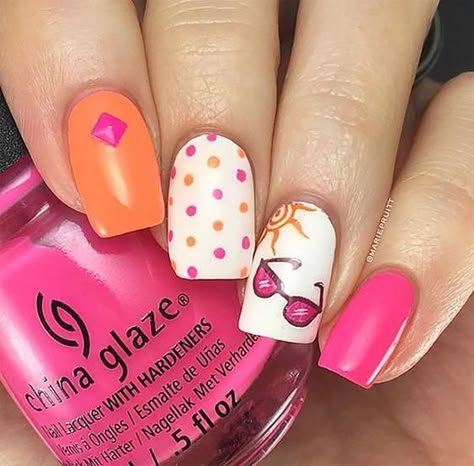 Summer Time Nail Art Nail Art Cute, Wedding Nail Polish, Easter Nail Art Designs, Fun Nail Art, Nail Art Decals, Nail Art Designs Summer, Salon Ideas, Diy Nail Designs, Nail Polish Designs