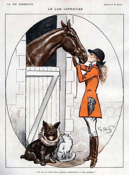 1920s France, Horse And Dog, Equestrian Decor, Equestrian Art, Images Vintage, Equine Art, A4 Poster, Vintage Horse, Arte Animal