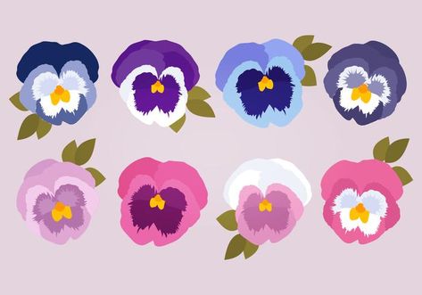 Pansies Flowers, Eu Flag, Pansies, Flower Drawing, Flower Power, Country Flags, Vector Art, Image Search, Vector Free