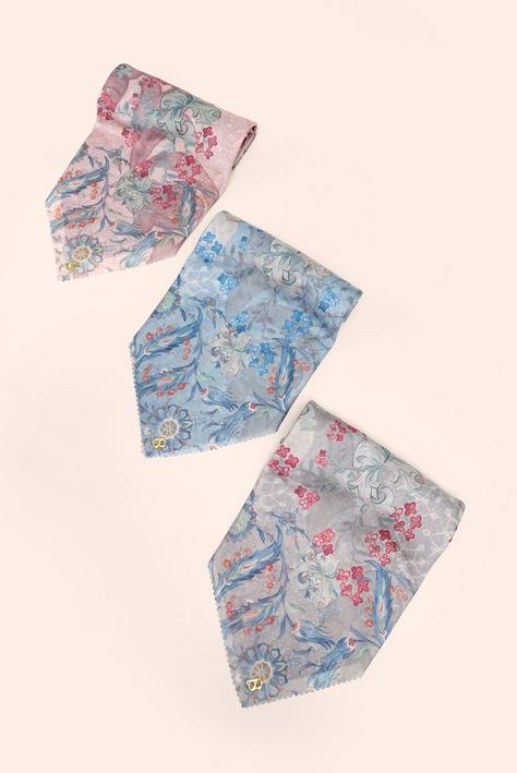 Scarf Photography, Print Scarf Design, Creative Desks, Flat Lay Photos, Flat Lay Photography, Scarf Design, Scarf Print, Western Wear, Floral Tie