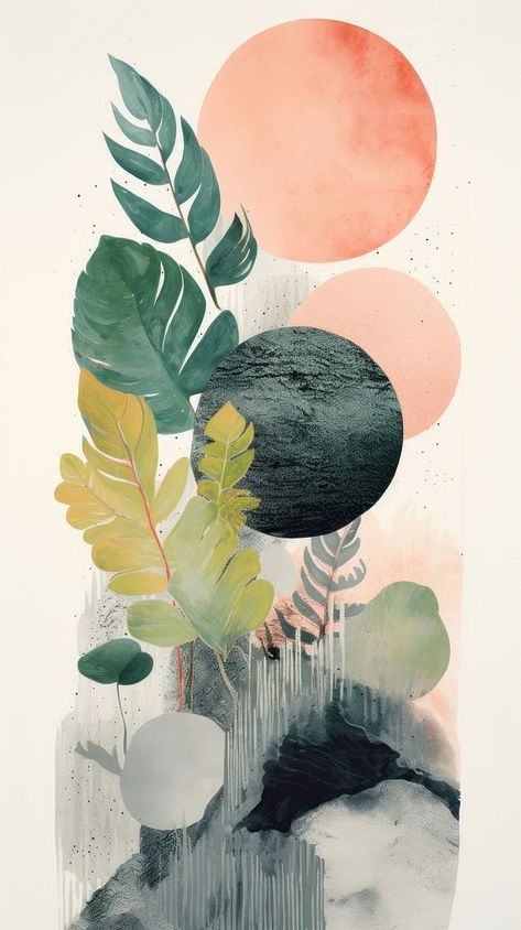 Jungle painting plant leaf. | free image by rawpixel.com / Nantawat laohabutr Jungle Print Pattern, Jungle Painting, Modern Artwork Abstract, Artwork Abstract, Free Print, Flower Art Images, Jungle Print, Arte Floral, Free Prints