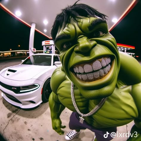 Hulk Car, Hulk Aesthetic, Hulk Funny, Christian Graphic Design, Dope Cartoons, Realistic Cartoons, Marvel Superheroes Art, Cute Lockscreens, Android Wallpaper Art