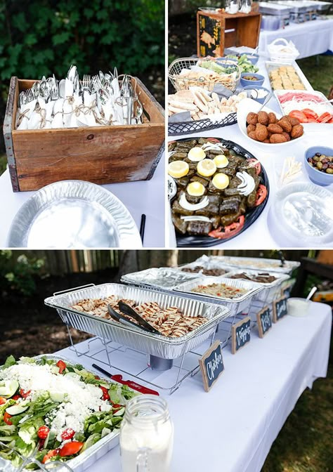 Bbq Engagement Party Decorations, Backyard Engagement Party, Small Engagement Party, Engagement Party Bbq, Outdoor Engagement Party, Backyard Engagement, Reception Buffet, Backyard Engagement Parties, Engagement Party Ideas