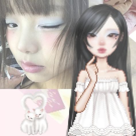 Everskies Makeup, Everskies Face, Everskies Hair, Everskies Profile Layout Ideas, Everskies Aesthetic, Everskies Fits, 17 Kpop, Doll Makeup, Cute Makeup Looks