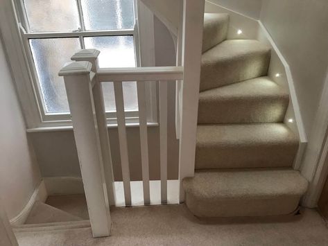 Gallery of our work | Touchstone Lofts Small Attic Stairs, Loft Bedroom Stairs, Attic Room Stairs, Attic Conversion Stairs, Stairs To Loft Conversion, Loft Conversion Landing, Small Loft Conversion Bedroom, Attic Stairs Ideas, Small Loft Conversion