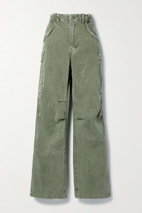 Celana Kargo, R13 Denim, High Waisted Cargo Pants, Designer Pants, Pants Green, Quick Outfits, Stretchy Pants, Easy Trendy Outfits, Green Pants