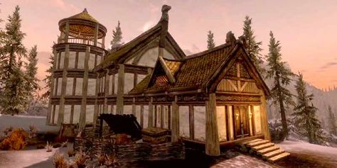 How to build a house in Skyrim: complete guide Skyrim House Design, Skyrim Buildings, Skyrim House, Land Purchase, Care Taker, Building A Small House, Acre Homestead, Build A House, Cheap Houses