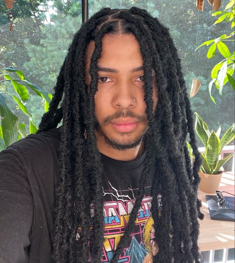 Faux Locs On Men, Male Faux Locs, Faux Locs Hairstyles For Men, Guys With Braided Hair, Mens Faux Locs, Butterfly Locs Men, Faux Locs For Men, Faux Locs Men, Mens Locs