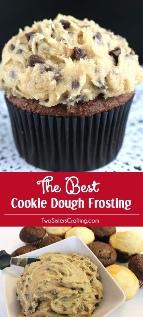 This is definitely The Best Cookie Dough Frosting we have ever tasted and it is so easy to make. Not to sweet, chocolately and delicious. And did we mention eggless? It is the perfect frosting for cupcakes, cakes or even brownies! It would also be great as an Chccolate Chip Cookie Dough dip! Pin for later and Follow us for more great Homemade Frosting Recipes. Frosting For Cupcakes, Homemade Frosting Recipes, Cookie Dough Frosting, Cookie Dough Dip, Homemade Frosting, Frosting Recipe, Icing Recipe, Savoury Cake, Food Cakes