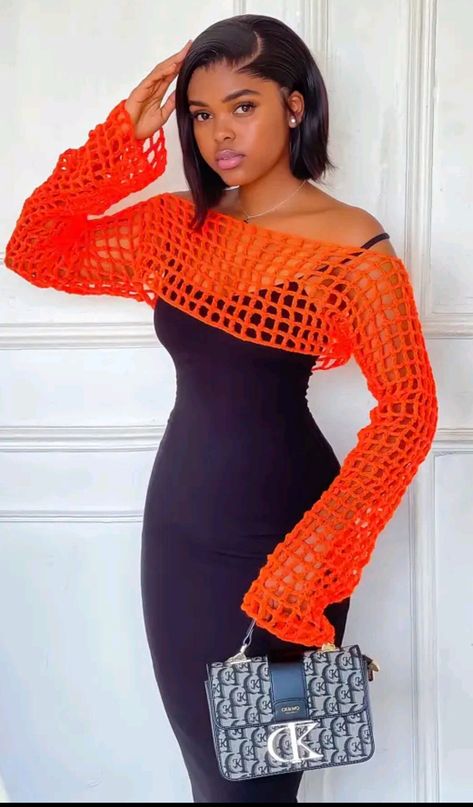 Black Girls Fashion, Girl Fashion Outfits, Dope Fashion Outfits, Modest Girly Outfits, Crochet Top Outfit, 2piece Outfits, Chic Dress Classy, Elegant Outfit Classy, Crochet Clothing And Accessories