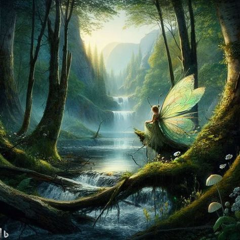 Fae Folk, Fairy Photoshoot, Faery Art, Fairies Photos, Fairy Pictures, Fairy Artwork, Mystical Forest, Fairies Elves, Beautiful Fairies