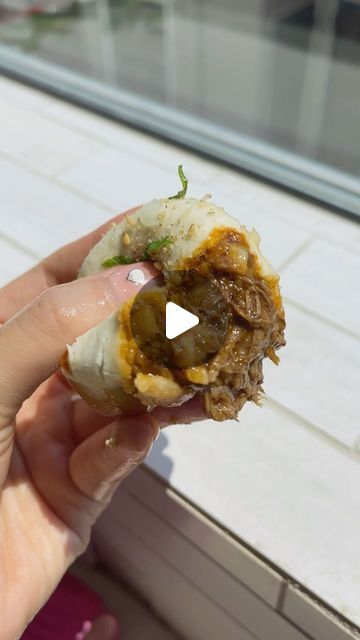 Britney Wang on Instagram: "Birria Sheng Jian Bao (生煎包） inspired by The Most Beautiful Dumpling Love Story ❤️ 🥟 

Unfortunately I forgot her name (my fish brain memory lol) I will always remember and cherish these memories that reminds me why I love cooking and creating so much. 

As much as food is an art, science and needed for survival. How it captures my heart and why I love cooking, experimenting and learning is how it brings us together

Even if we don’t share the same language, you can always share your food. Food is from the heart. A sharing from me to you and what better ways to share with one another than with yummy dumplings 🥹 

#shengjianbao #panfriedsoupdumplings #birria #soupdumplings #potstickers #bao #dumplings #dumplinglover #dumplingmaking #chinesefood #chinesedumplings Bao Dumplings, Sheng Jian Bao, Asian Dumplings, Brain Memory, Chinese Dumplings, Bao Buns, Art Science, Full Meal Recipes, Asian Dishes