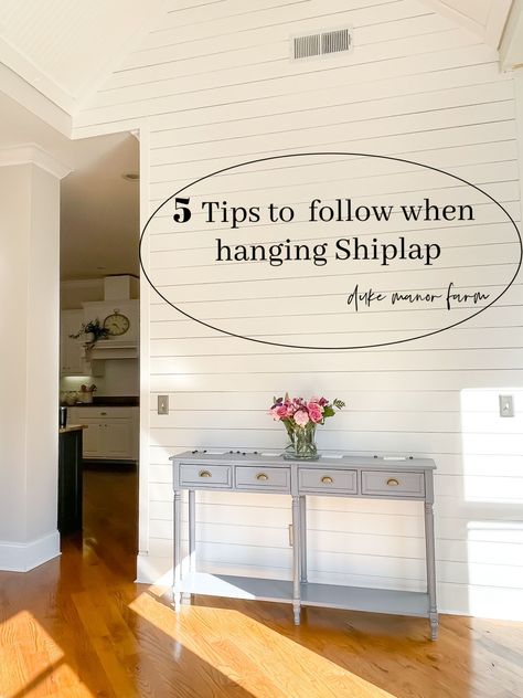 Shiplap Wall Diy, Shiplap Ceiling, Shiplap Bathroom, Bath Redo, Handy Woman, Manor Farm, Diy Shiplap, Budget Decorating, Inside Decor