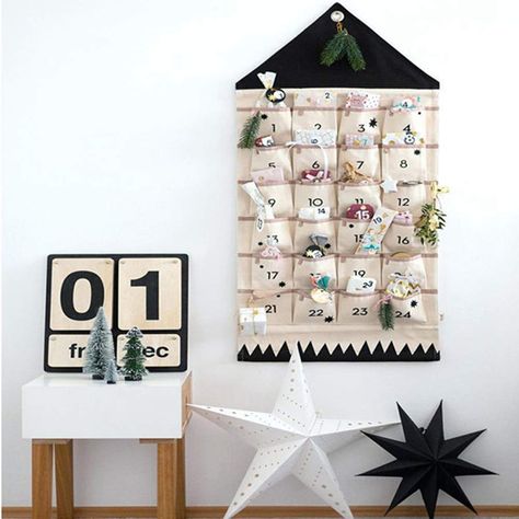 Guide To Vegan Advent Calendars: Store Bought & Homemade | World of Vegan | #christmas #calendar #holidays #vegan #conscious #eco #worldofvegan Calendar Accessories, Xmas Countdown, Fabric Advent Calendar, Calendar Advent, Christmas Countdown Calendar, Christmas Calendar, Canvas Wall Hanging, Advent Calendars, Hanging Canvas