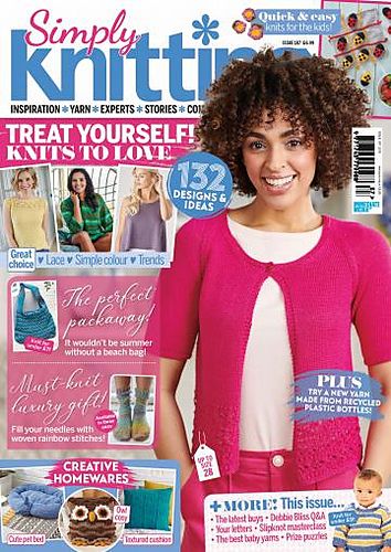 Ravelry: Simply Knitting 187, June 2019 - patterns Simply Knitting Magazine, Dart Pattern, Alan Dart, Simply Knitting, Needlework Crafts, Baby Knitting Patterns Free, Knitting Magazine, Summer Sweaters, Knitting Books