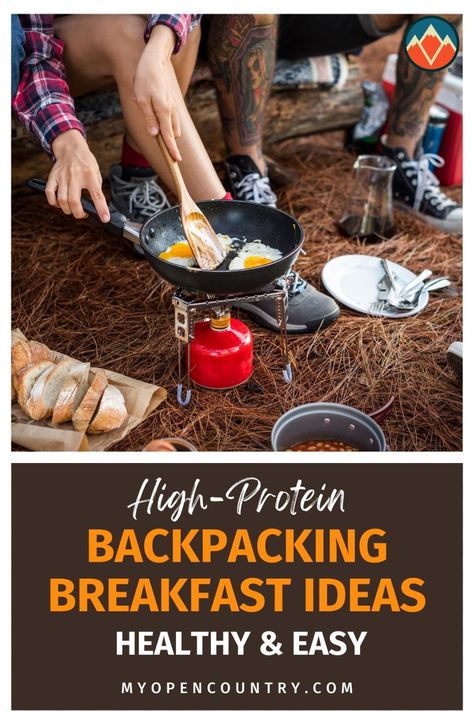 Start your day right with these high-protein backpacking breakfast ideas. Perfect for keeping you fueled and energized, these recipes are easy to make, healthy, and delicious. Discover simple ways to make breakfast on the trail that fit your diet. | Learn more about Camping Meals Breakfast Ideas Healthy Easy, Best Backpacking Food, Backpacking Breakfast, Campfire Dinners, Breakfast Ideas Healthy, Calorie Dense Foods, Bbq Dishes, Hiking Food, Easy Camping Meals