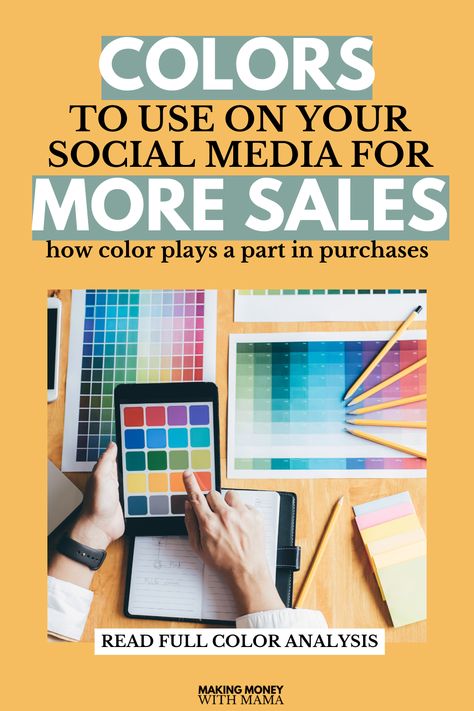 Whether you are trying to grow on social media, make more digital marketing sales, or just level up you online presence in general - you are going to want to learn about what color makes people want to spend money! Using color marketing helps evoke emotion through colors that will get your social media audience ready to buy your products and make more sales. Grab this guide for more social media marketing tips on the inside! Color Psychology Marketing, Psychology Marketing, Psychology Of Colors, Social Media Audience, Sales Goals, Grow On Social Media, Business Guide, Social Media Apps, Social Media Marketing Business