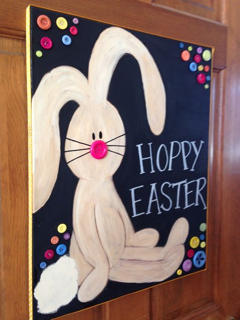 Easy Easter Painting Ideas, Easter Acrylic Painting, Easter Paintings On Canvas, Painting Pictures For Kids, Easter Canvas Art, Easter Festivities, Easter Canvas, Easter Paintings, Easter 2024